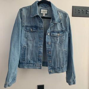 Forever 21 Distressed Denim/Jean Jacket